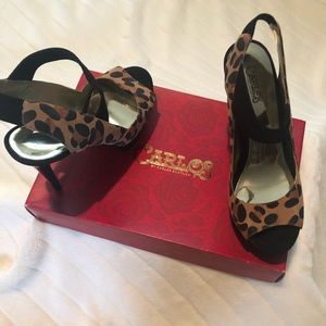Carlos by Carlos Santana Cosette leopard high heel